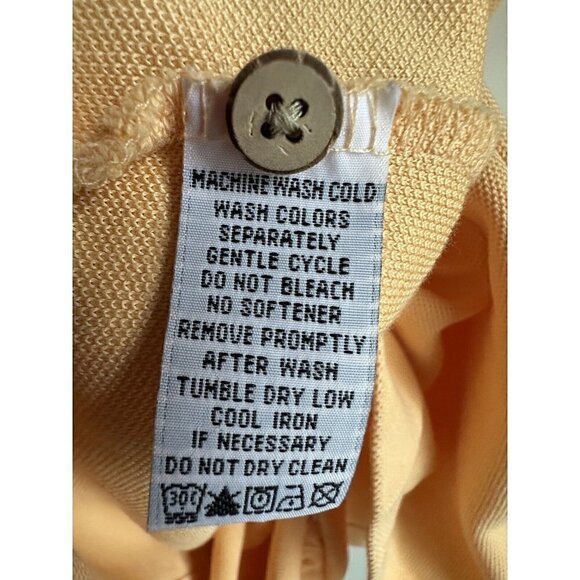 Tommy Bahama Polo‎ Shirt Mens Medium Peach Pima Cotton Polyester - Picture 5 of 5